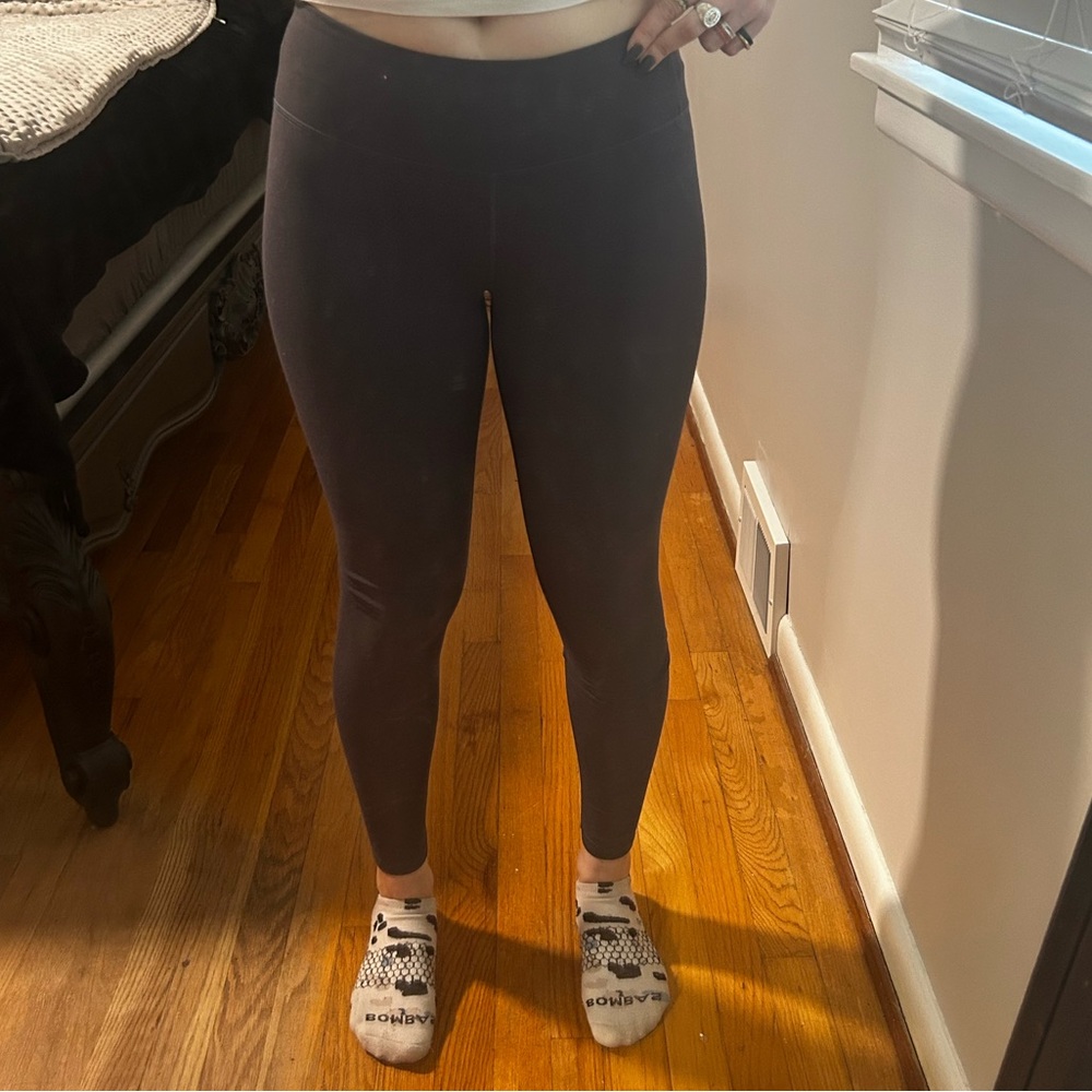 Dark Gray Leggings with Logo